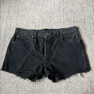Levi’s Black Denim Women Shorts
